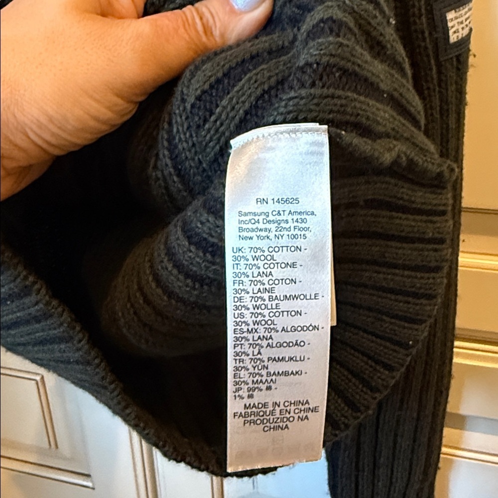 Diesel Wool-Cotton Blend Zip Up Sweater - Picture 4 of 12